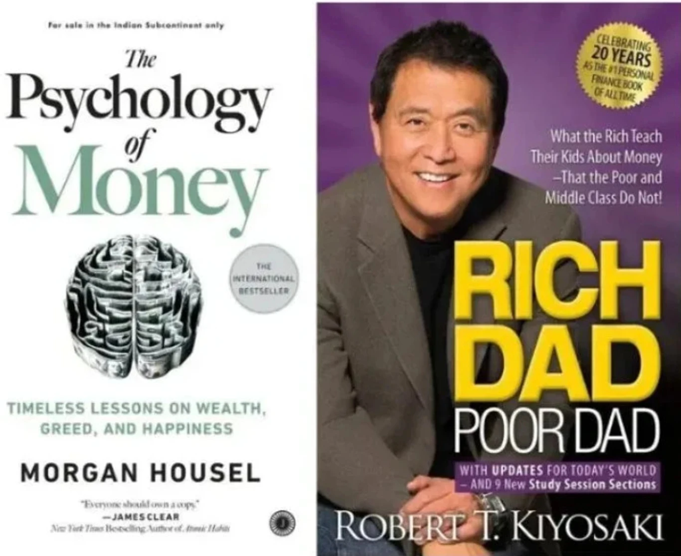 Psychology Of Money & Rich Dad English Combo (Paperback, Morgan Housel)